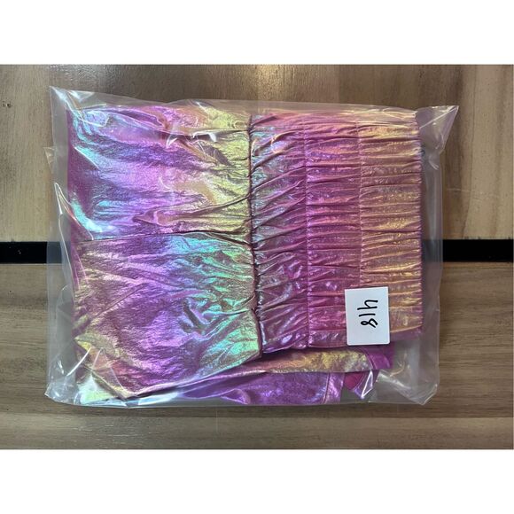 Simply Southern Size Large Pink Metallic Shorts NWT Liner Inside - Picture 9 of 9